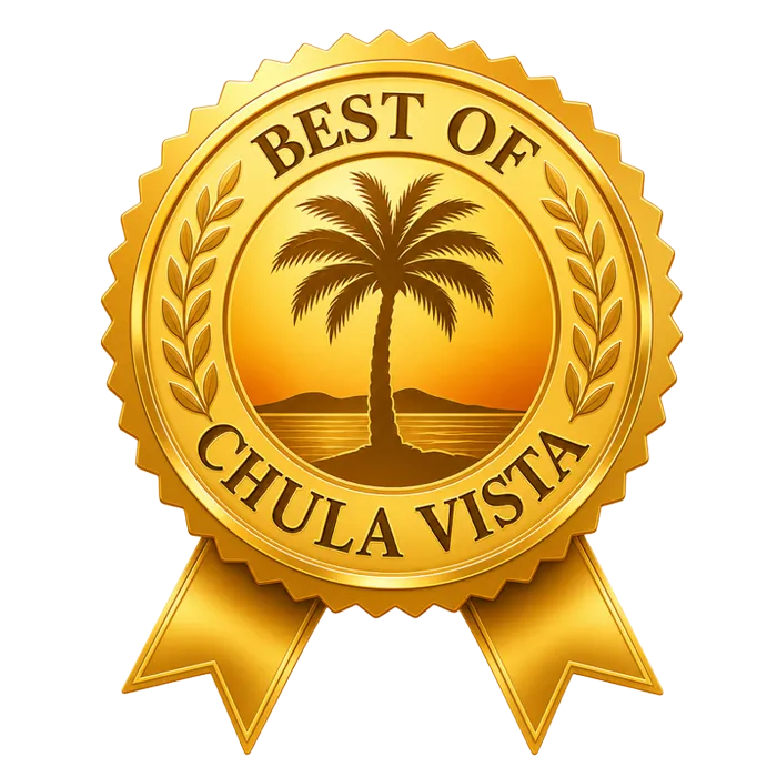 Best of Chula Vista gold award badge