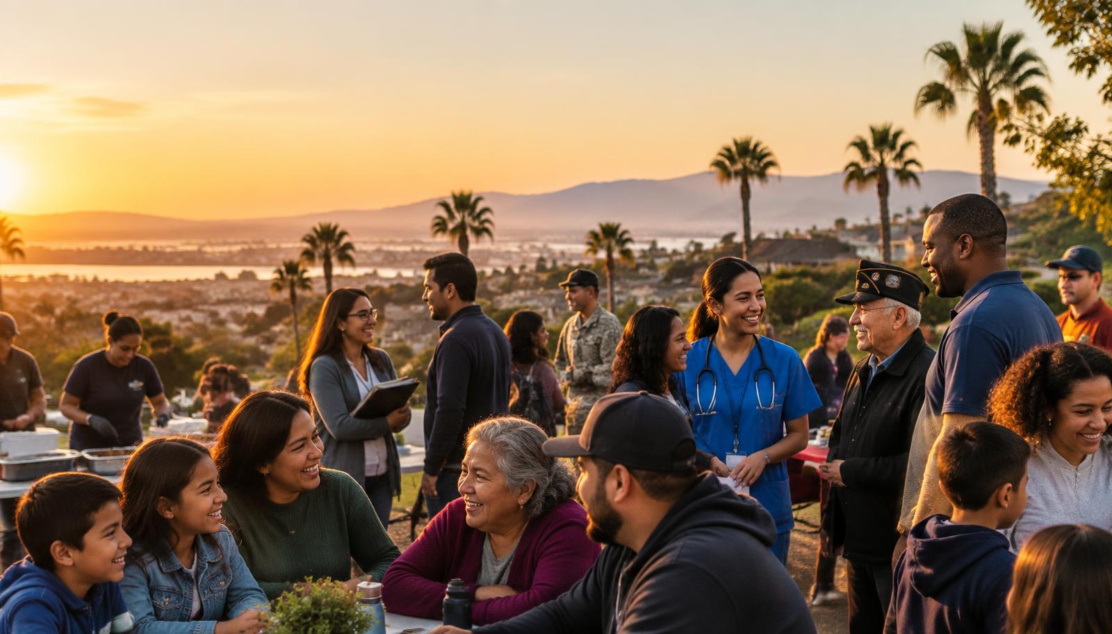 A multigenerational community gathering in Chula Vista